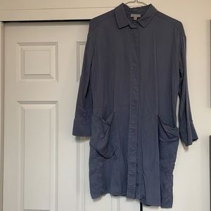 COS Dusty blue shirt dress, size 8